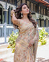 Vasthrlay Handloom Cotton Turquoise Saree
