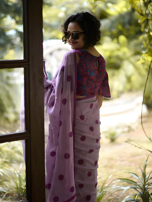 Vasthrlay Printed Unstitched Saree