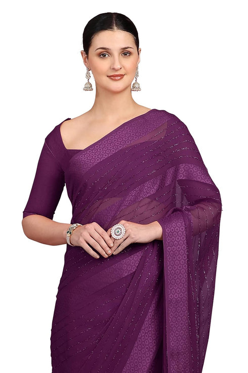 Vasthrlay Fashion Georgette Green Ethnic Wear