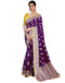 Vasthrlay Banarasi Jacquard Unstitched Pink Saree