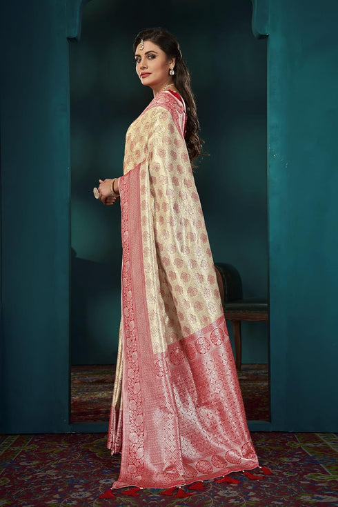 Vasthrlay Banarasi Embroidery Blouse Piece Mn1883