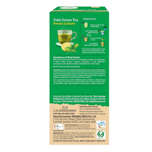 Organic India Tulsi Sweet Lemon Tea