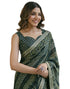 Vasthrlay Georgette Bandhani Unstitched Purple Saree