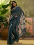 Vasthrlay Womens Printed Unstitched Dusty Pink Saree