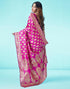 Vasthrlay Banarasi Jacquard Unstitched Yellow Saree