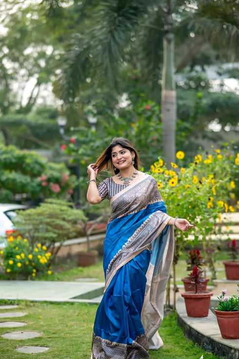 Vasthrlay Tussar Silk Saree
