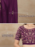 Vasthrlay Rangoli Embroidered Unstitched Purple Ethnic Wear