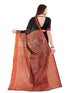 Vasthrlay Chanderi Unstitched Boarder Black Free Ethnic Wear