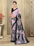 Vasthrlay Womens Printed Unstitched Mauve Saree