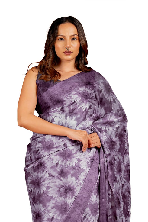 Vasthrlay Fashion Chiffon Printed Ethnic Wear