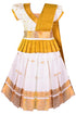 Vasthrlay Kids Girls South Indian Kerala Style Pattu Pavadai Cotton Silk Lehenga Choli Dress