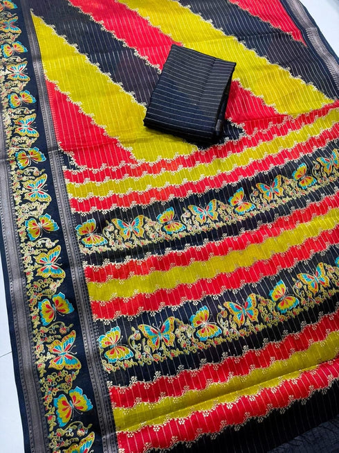 Vasthrlay Designer Masmellow Embroidered Multicolor