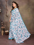 Vasthrlay Brown Unstitched Saree