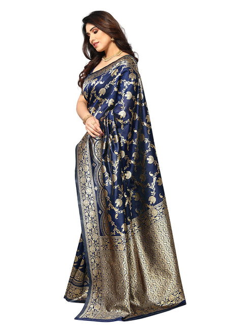 Vasthrlay Kanjivaram Unstitched Saree