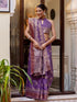Vasthrlay Womens Weaving Unstitched Lavender Saree