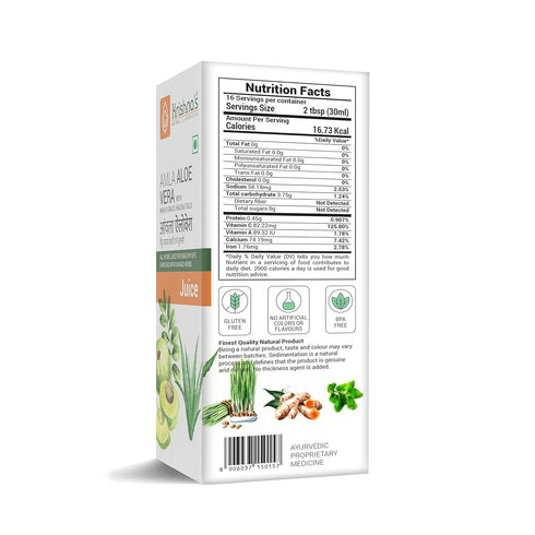 Krishna'S Herbal & Ayurveda Aloe+ Amla Juice 500Ml