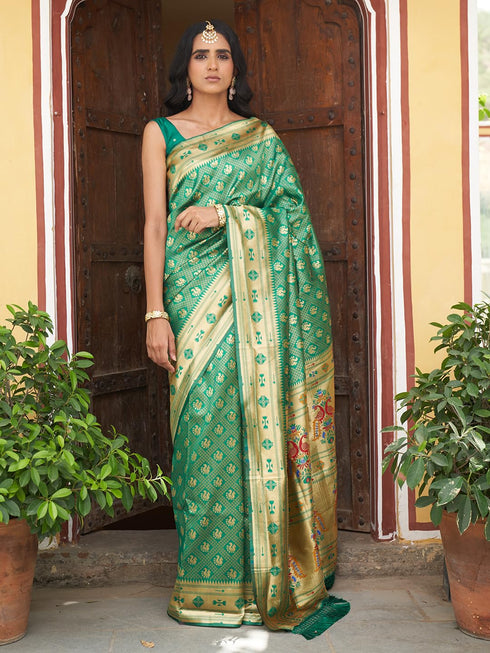 Vasthrlay Paithani Unstitched Saree