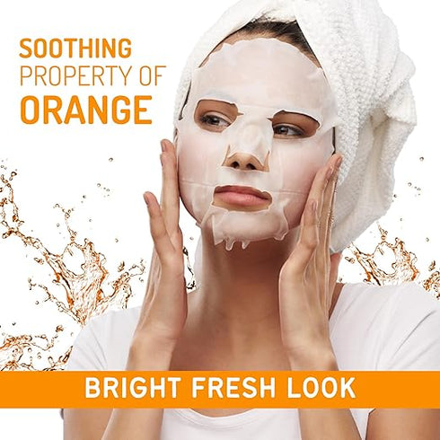 Havintha - Orange Face Sheet Mask For Glowing Skin