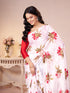 Vasthrlay Beige Georgette Saree