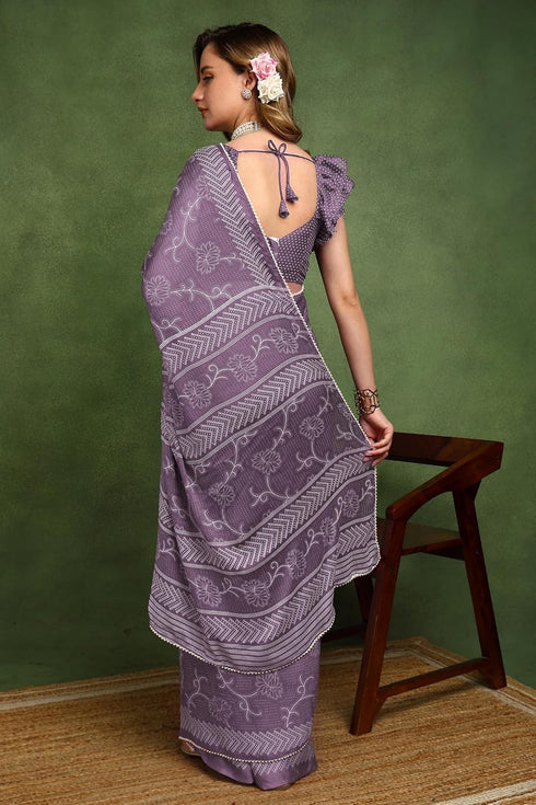 Vasthrlay Fashion Chiffon Printed Ethnic Wear