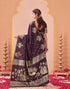 Vasthrlay Kanjivaram Jacquard Unstitched Mustard Saree