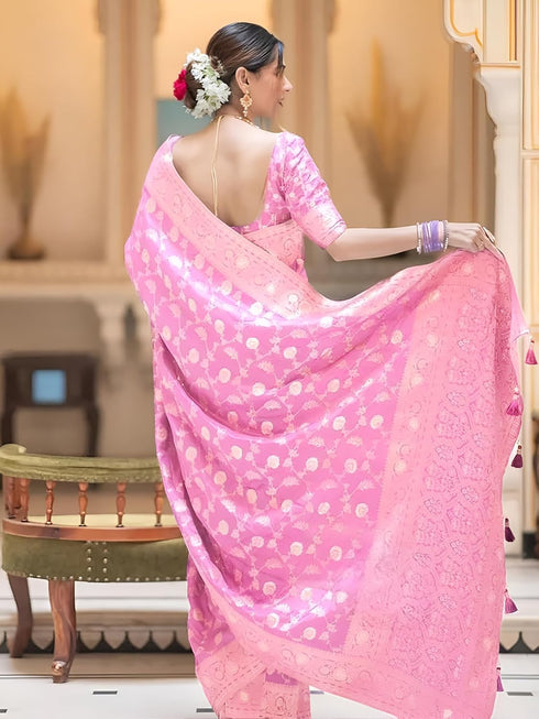 Vasthrlay Kanjivaram Banarasi Wedding Sari Az Ys Shayani Saree
