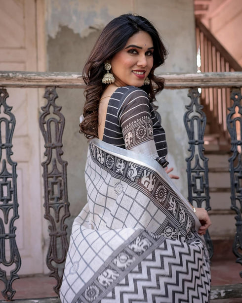 Vasthrlay Cotton Unstitched Blouse Ethnic Wear
