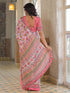 Vasthrlay Womens Printed Unstitched Baby Pink Saree