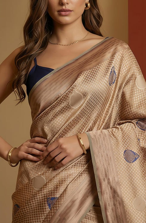 Vasthrlay Jacquard Printed Saree