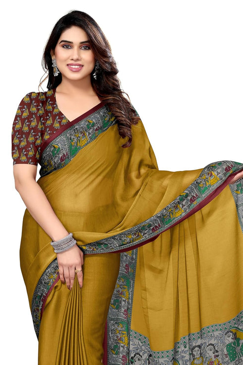 Vasthrlay Fashion Chiffon Georgette Teal Ethnic Wear