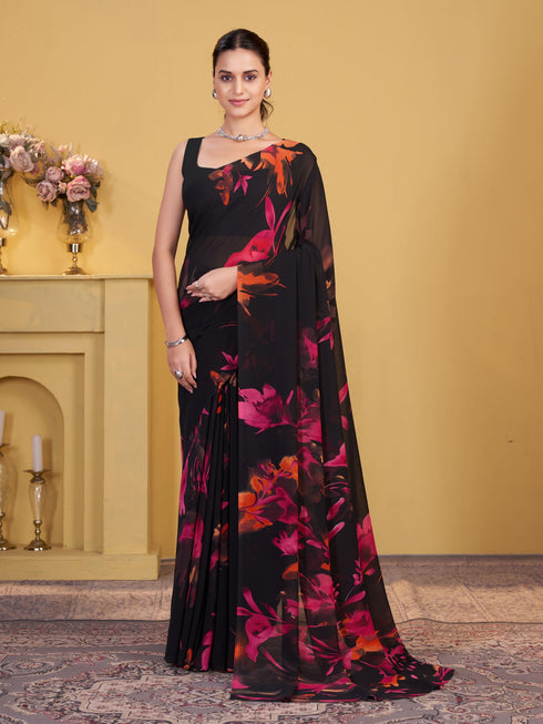 Vasthrlay Georgette Printed Saree