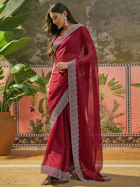 Vasthrlay Blouse Olive Saree