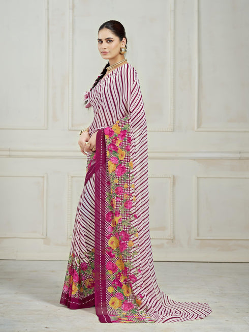 Vasthrlay Georgette Unstitched Saree