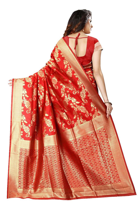Vasthrlay Maroon Kanchipuram San Pari Saree