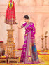Vasthrlay Weaving Paithani Unstitched Teal Saree