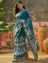 Vasthrlay Printed Yellow Saree