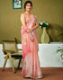 Vasthrlay Womens Cotton Printed Pink Saree