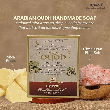NYASSA Premium Arabian Oud Handmade Natural Bathing Soap