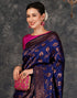 Vasthrlay Banarasi Kanjeevaram Unstitched Beige Saree