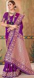 Vasthrlay Women's Kasamiri Designer Unstitched Saree