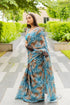 Vasthrlay Fashion Georgette Off Multicolor Ethnic Wear