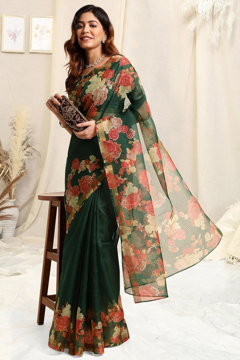 Vasthrlay Fashion Polyester Printed Black Ethnic Wear