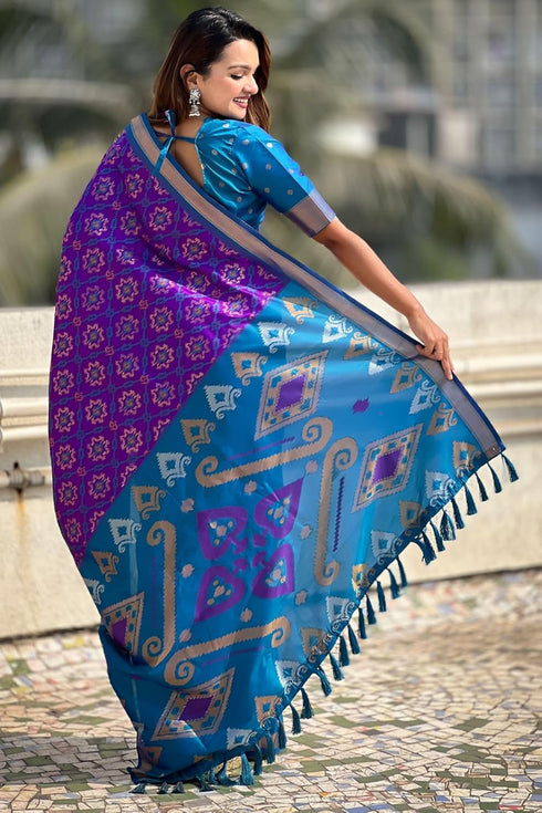 Vasthrlay Kanjivaram Patola Unstitched Ethnic Wear
