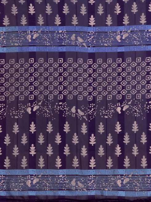 Vasthrlay Georgette Light Turquoise Saree