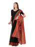 Vasthrlay Chanderi Unstitched Boarder Black Free Ethnic Wear