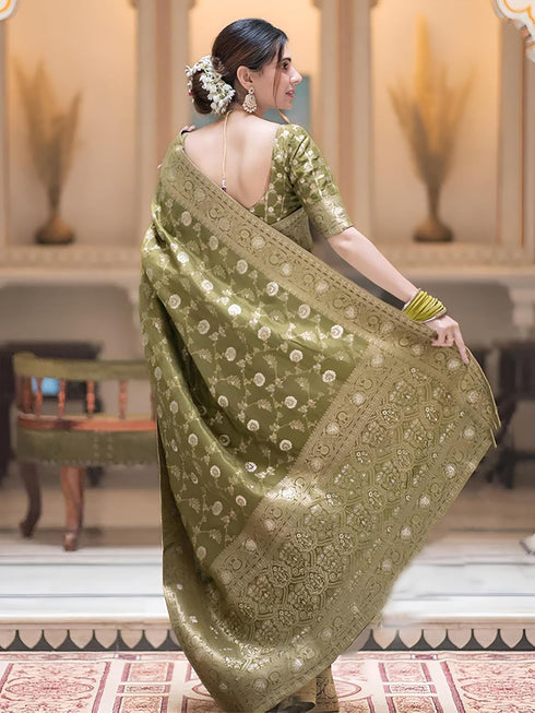 Vasthrlay Kanjivaram Banarasi Wedding Sari Az Ys Shayani Saree