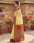 Vasthrlay Womens Printed Unstitched Olive Green Saree