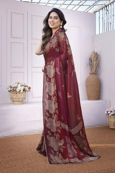 Vasthrlay Fashion Chiffon Printed Ethnic Wear