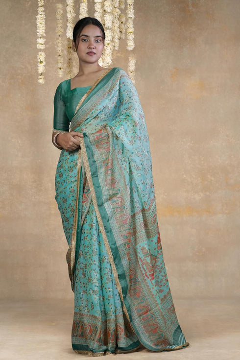 Vasthrlay Fashion Chiffon Madhubani Printed Ethnic Wear