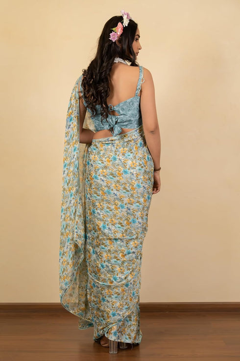 Vasthrlay Fashion Chiffon Printed Ethnic Wear